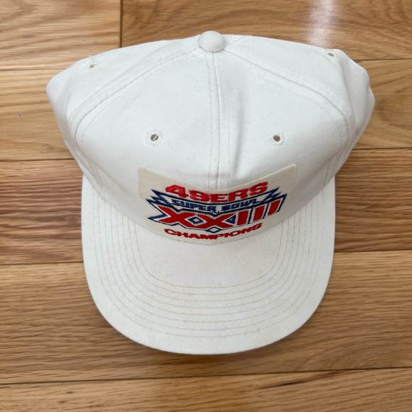 ❗️RARE 1989 49ERS Super Bowl Champs Hat (White)❗️ - Picture 2 of 6